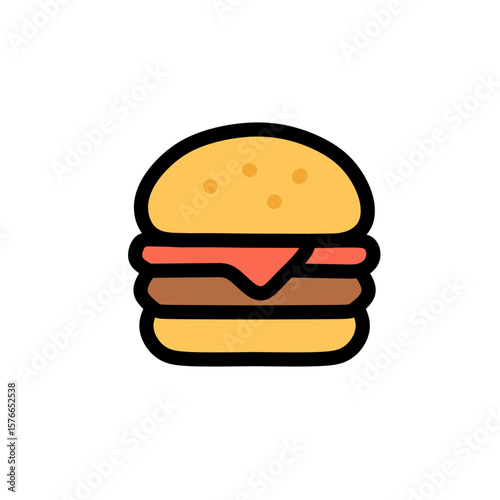 fast food hamburger