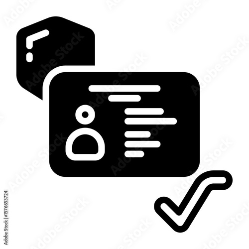 ID icon, glyph icon style