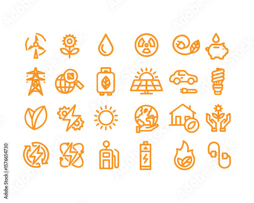 Green energy icon