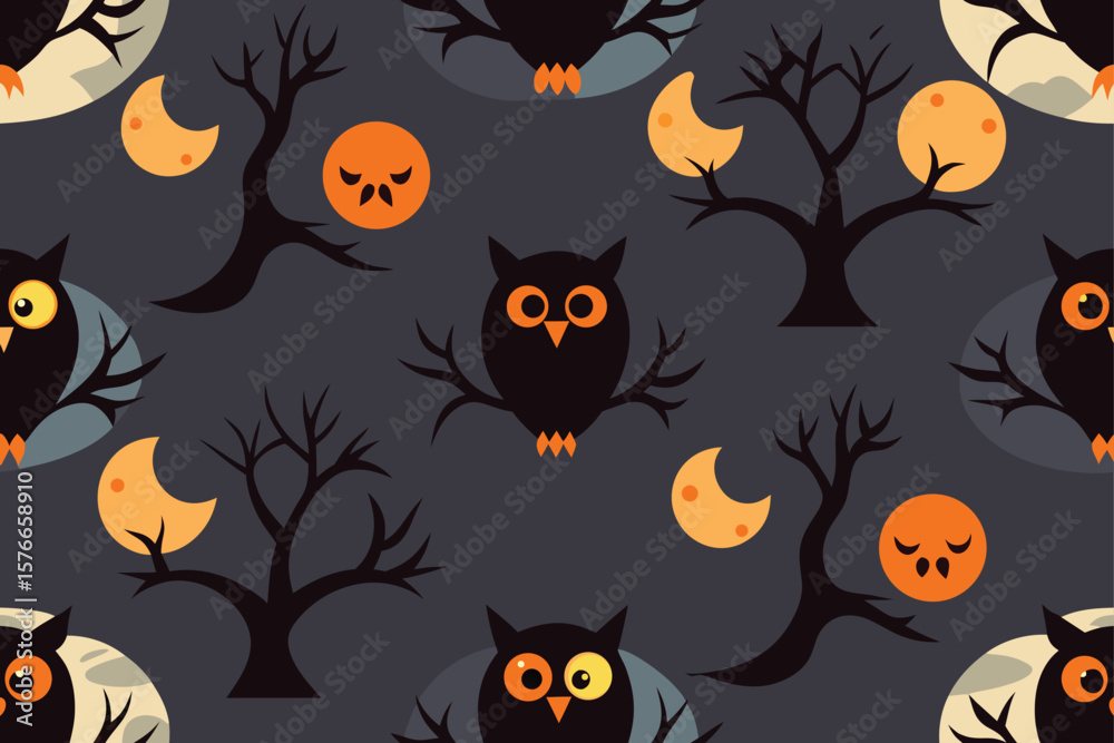 Fototapeta premium develop-a-seamless-halloween-pattern-with-repeatin (6).eps