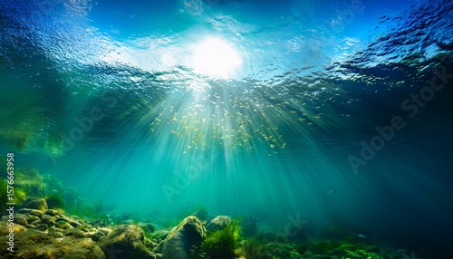 sunlight under water