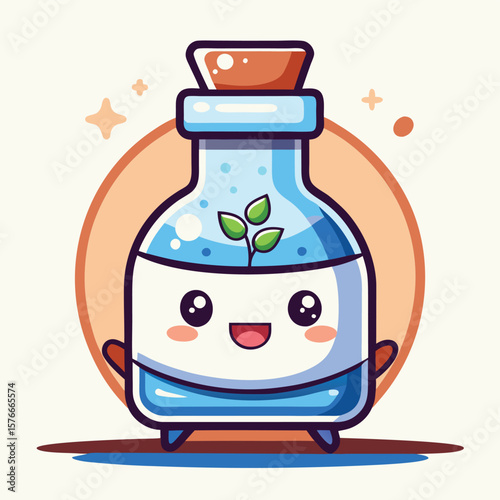 Cute Potion Bottle Smiles
