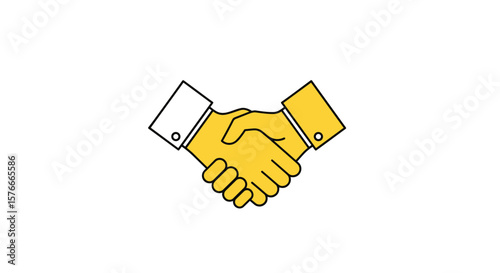 Two hands shaking in agreement and partnership showing trust and collaboration in business dealings and professional relationships