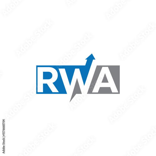 RWA letter logo design, RWA  initials logo, RWA Initial Logo Design Template Vector Illustration

