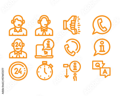 Support and telemarketer icon