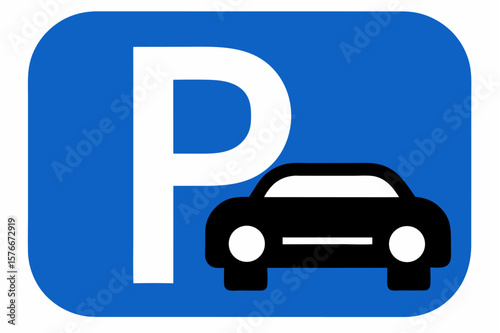 Blue car wash sign on an internet button
