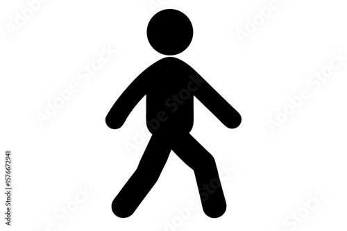 A 3D icon of a running businessman on the floor, symbolizing success in a marathon race