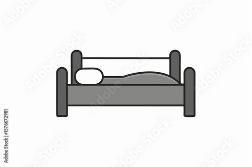 Comfortable leather sofa, a 3D illustration of an interior design object, isolated on a white background