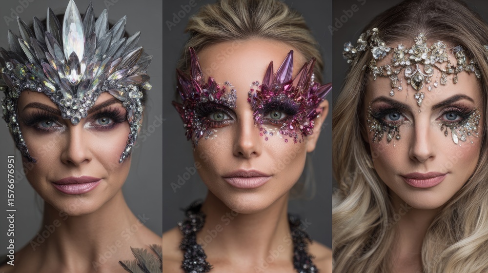 Obraz premium creative makeup styles,