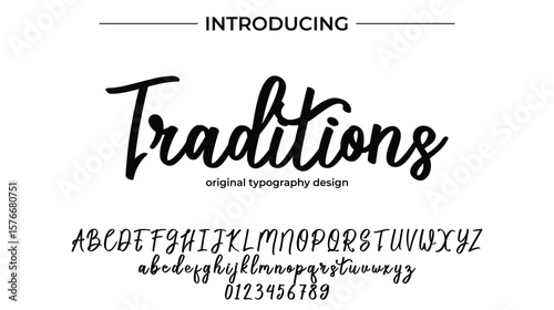 Traditions - Elegant Script Font for Smooth Handwritten Design and Creative Typography