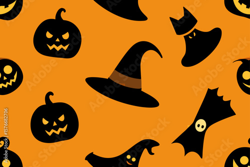 halloween seamless background