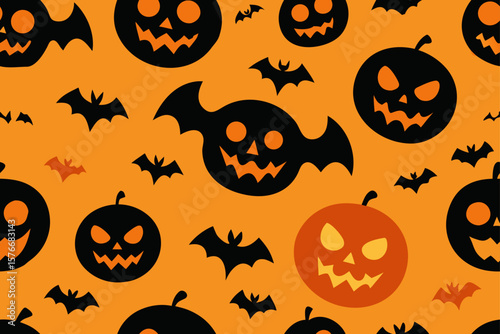 halloween seamless background