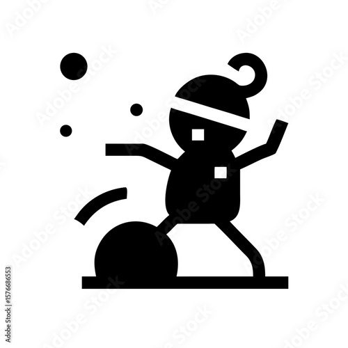 christmas snowball fight icon