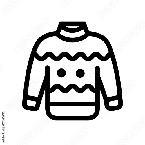 ugly christmas sweater icon