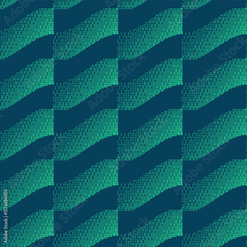 Abstract pixels effect pattern seamless illustration vector rectangle elements EPS 10