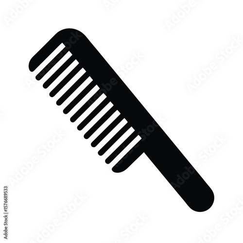Comb Bold Icon Vector Illustration