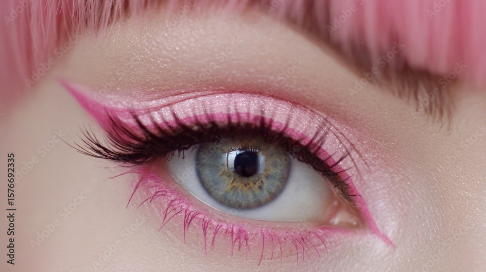 Obraz premium drag makeup,eyeliner, 