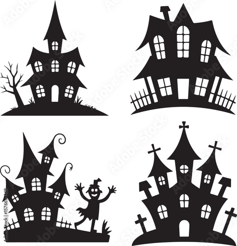 Wallpaper Mural Halloween Silhouette Bundle – Witch, Pumpkin, Bat & Haunted House

Spooky Halloween Silhouettes – Vector Set for Craft and Design

Scary Halloween Vector Silhouettes – Ghosts, Skeletons & More

Hallow Torontodigital.ca