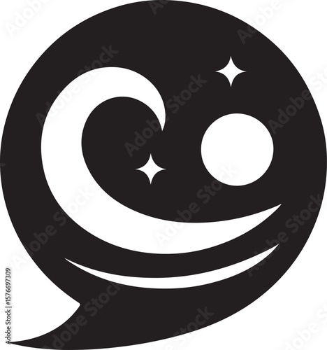Abstract bass clef symbol collection – black music icon vector on Transparent background
