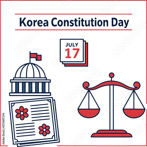 korea constitution day justice july seventeen law book