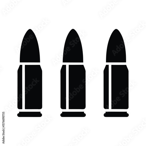 Bullets Three Sizes Icon Vector Illustration