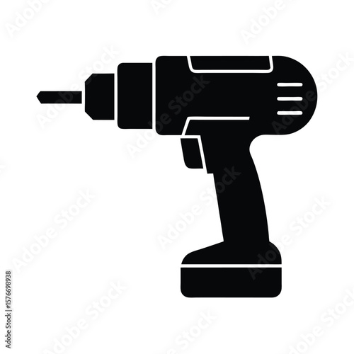 Cordless Power Drill Icon Vector Illustration
