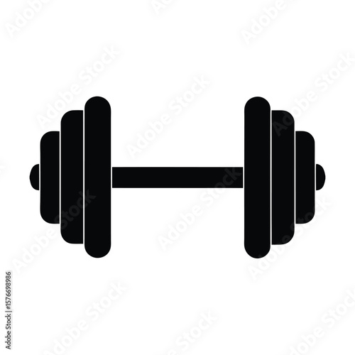 Dumbbell Icon Vector Illustration