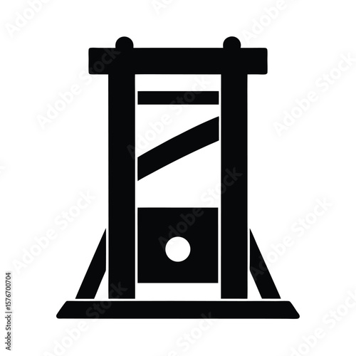 Guillotine Icon Vector Illustration