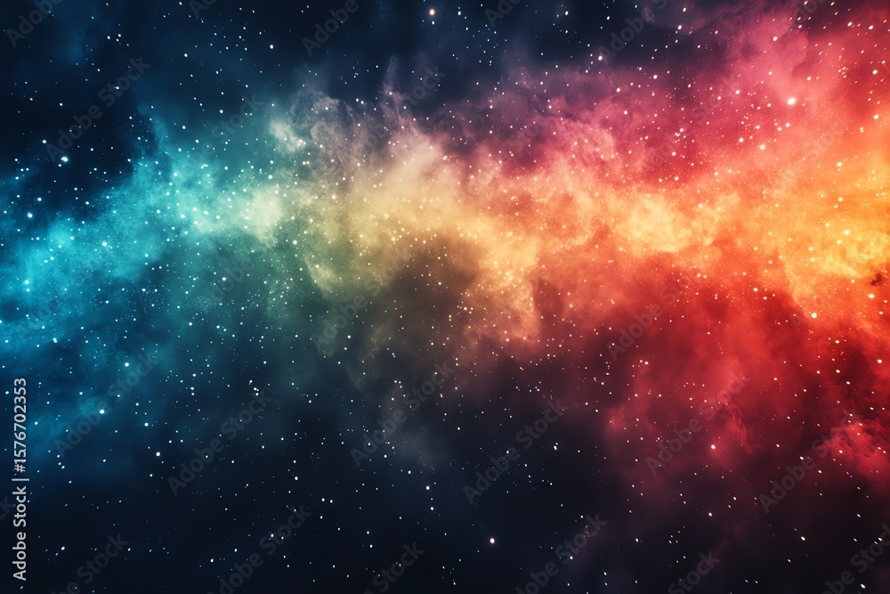 Fototapeta premium Colorful Nebula Space Galaxy with Stars Background