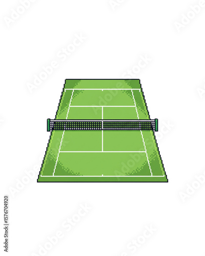 empty tennis field