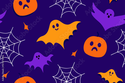 halloween background with pumpkins