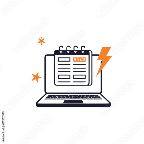 Vector illustration of online shopping – digital marketplace and e-commerce concept on laptop or mobile