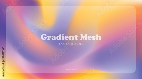 gradient yellow, pink, purple and blue colorful mesh blur background