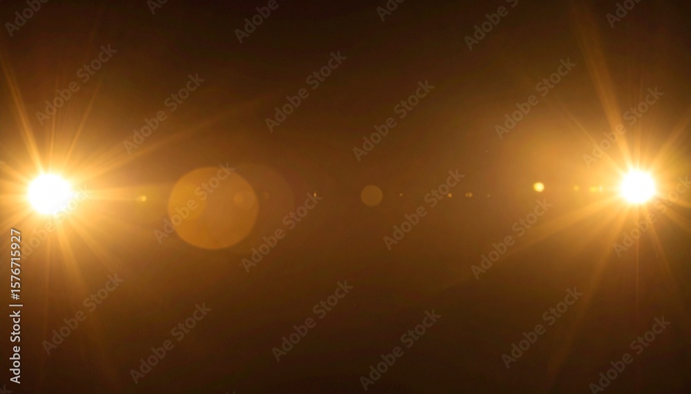 Obraz premium soft vintage light leak in warm tones like orange and amber, perfect for retro cinematic overlays with blurred edges and glowing lens flares. 