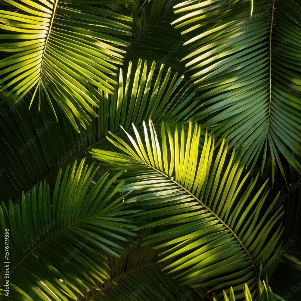 Obraz premium sago palm leaves