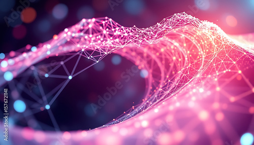 Exploring the Fascinating Interplay of Light and Data in a Computer-Generated Abstract Visualization