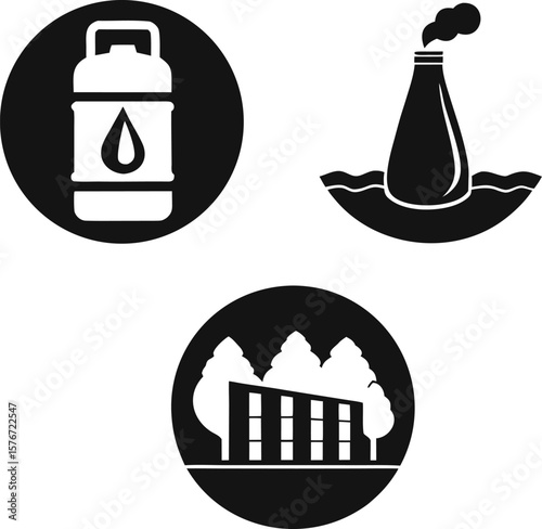 Environmental Pollution Gas Emissions, Offshore Drilling and Industrial Impact