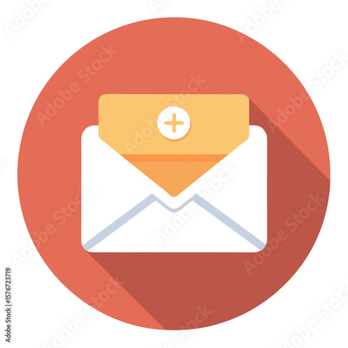 Email Envelope Icon Vector Communication Design Flat Graphic