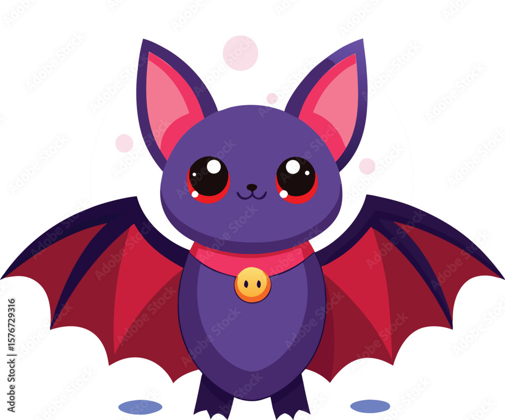 Obraz premium Cartoon Bat Vector