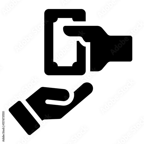 Bribery glyph icon