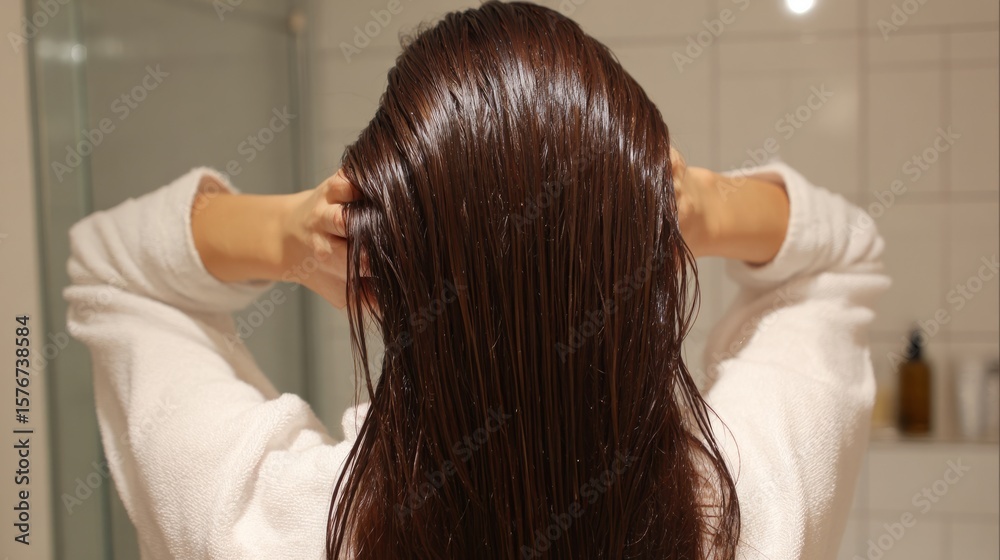 Naklejka premium hair careroutines,