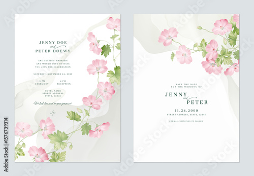 Wedding invitation and save...