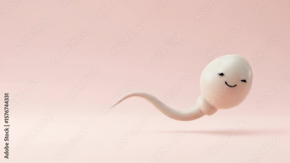 Happy Sperm Cell: Animated 3D Cartoon Journey