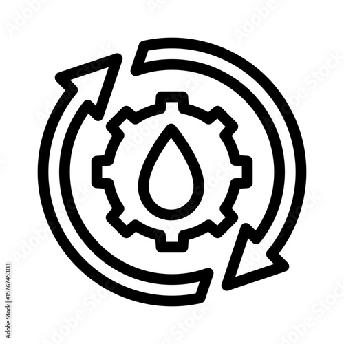 oil change line icon