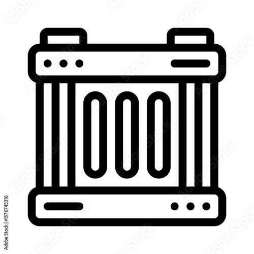 radiator line icon