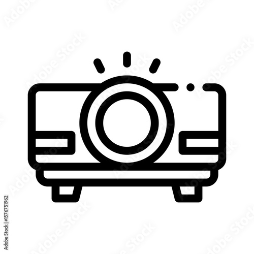 movie projector line icon