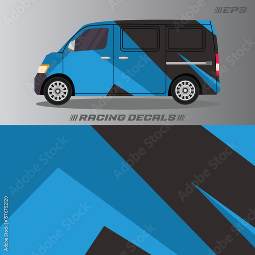 Racing car decal stickers with cool minimalist designs