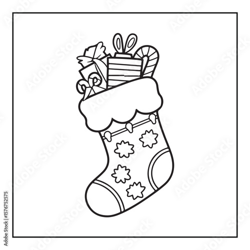 Christmas Coloring Book Pages, Kids, Adults, Teens, Black and white Drawing, Line Art, Vector Illustration, bold and easy, Coloring book, Coloring Pages, Printable Designs