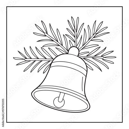 Christmas Coloring Book Pages, Kids, Adults, Teens, Black and white Drawing, Line Art, Vector Illustration, bold and easy, Coloring book, Coloring Pages, Printable Designs