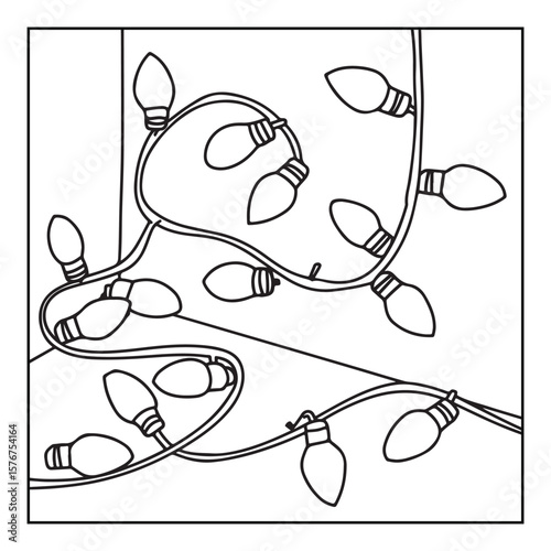 Christmas Coloring Book Pages, Kids, Adults, Teens, Black and white Drawing, Line Art, Vector Illustration, bold and easy, Coloring book, Coloring Pages, Printable Designs